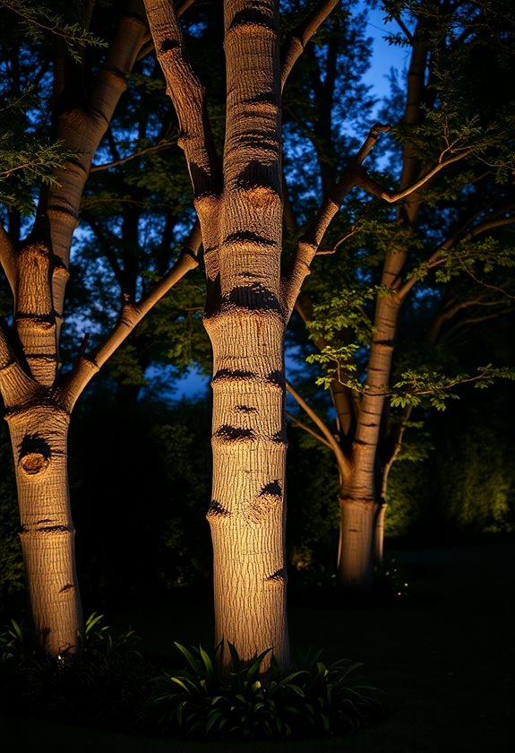 uplighting trees for aesthetics