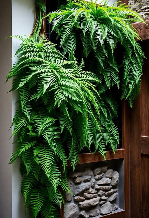 vertical ferns for gardening