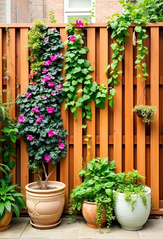 vertical garden fence beauty