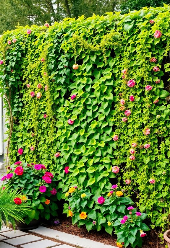 vertical gardens for privacy