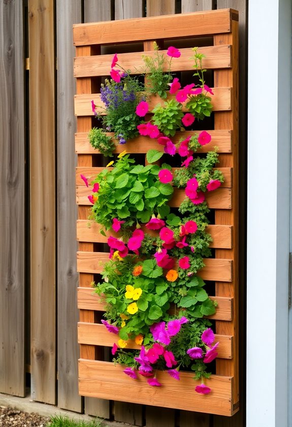 vertical gardens with pallets