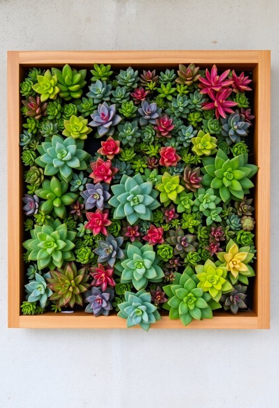 vertical succulent garden design