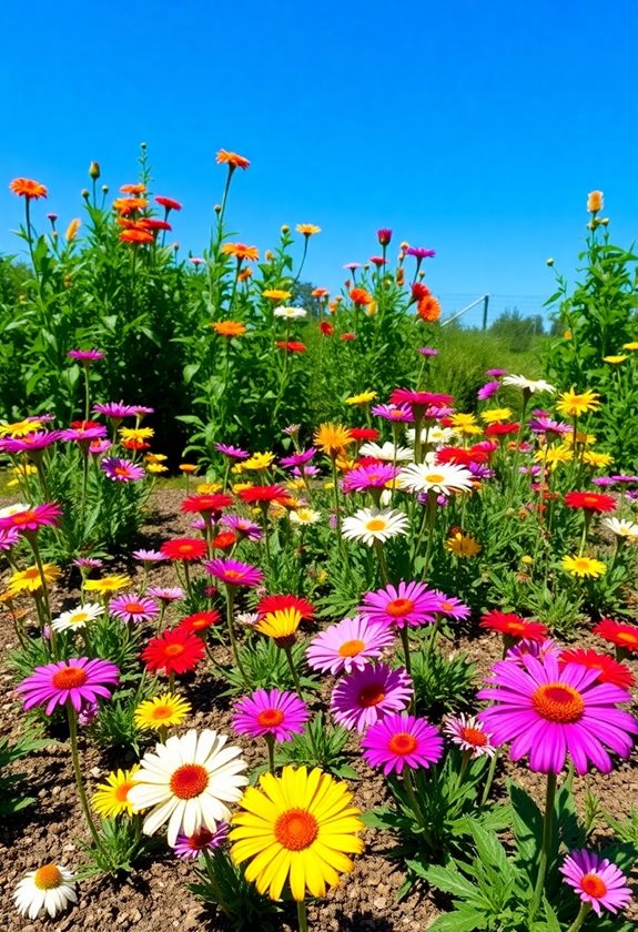 vibrant annual native flowers