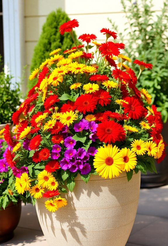 vibrant annuals for containers