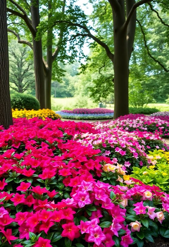 vibrant blooms for shade