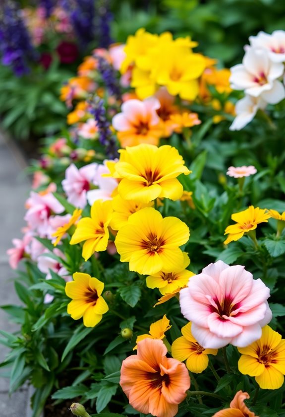 vibrant color schemes garden