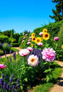 vibrant flowering plants selection