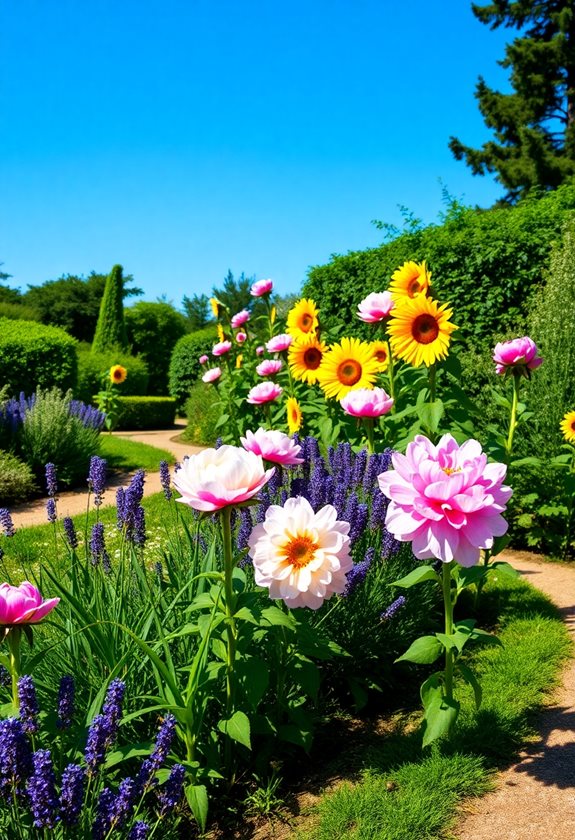 vibrant flowering plants selection