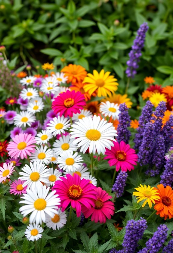vibrant flowers attract pollinators