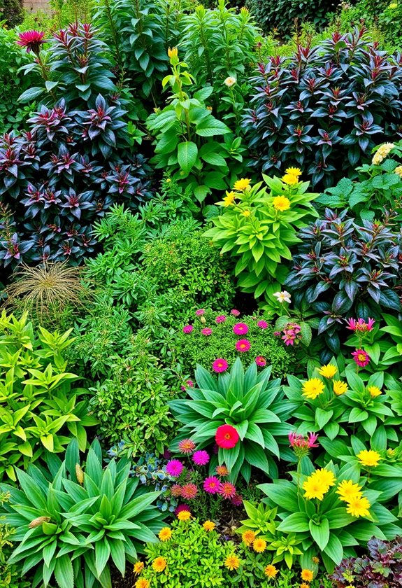 vibrant foliage enhances gardens