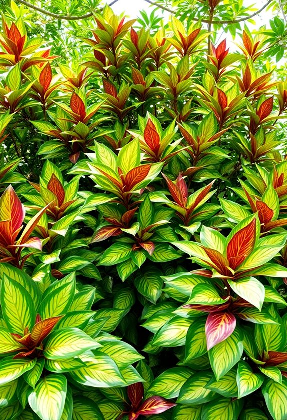 vibrant foliage sunny spots