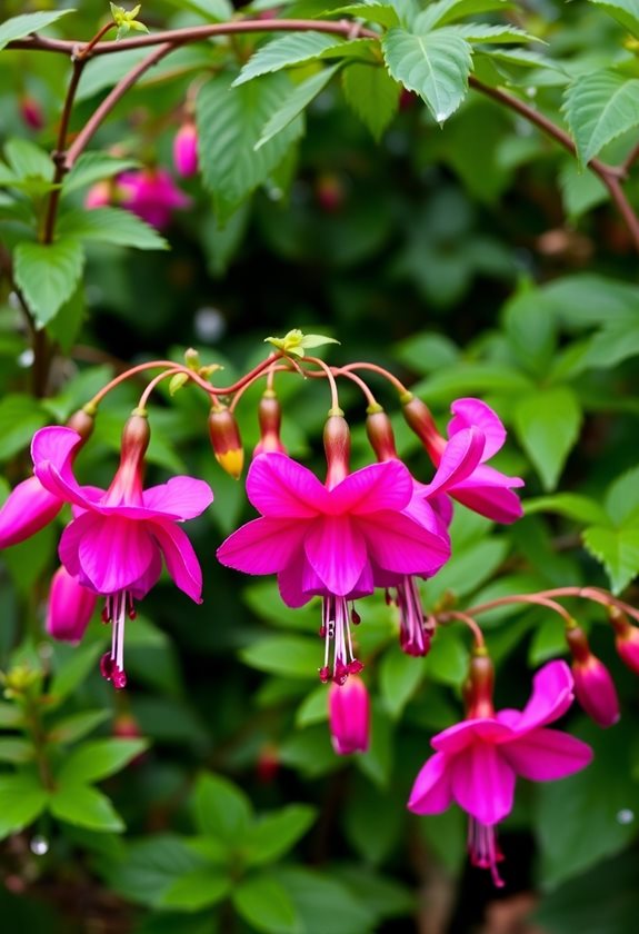 vibrant fuchsias need care