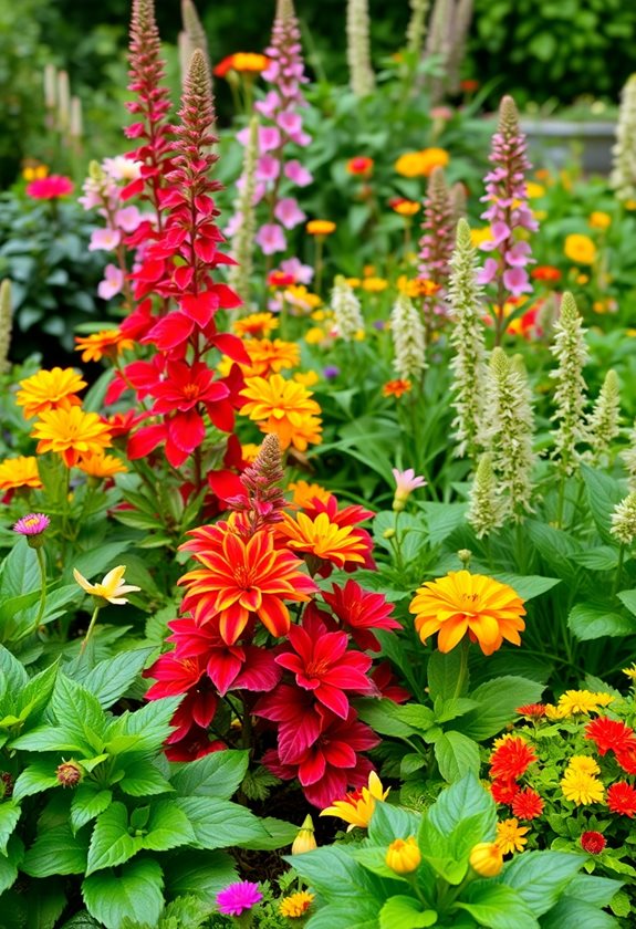 vibrant garden floral combinations