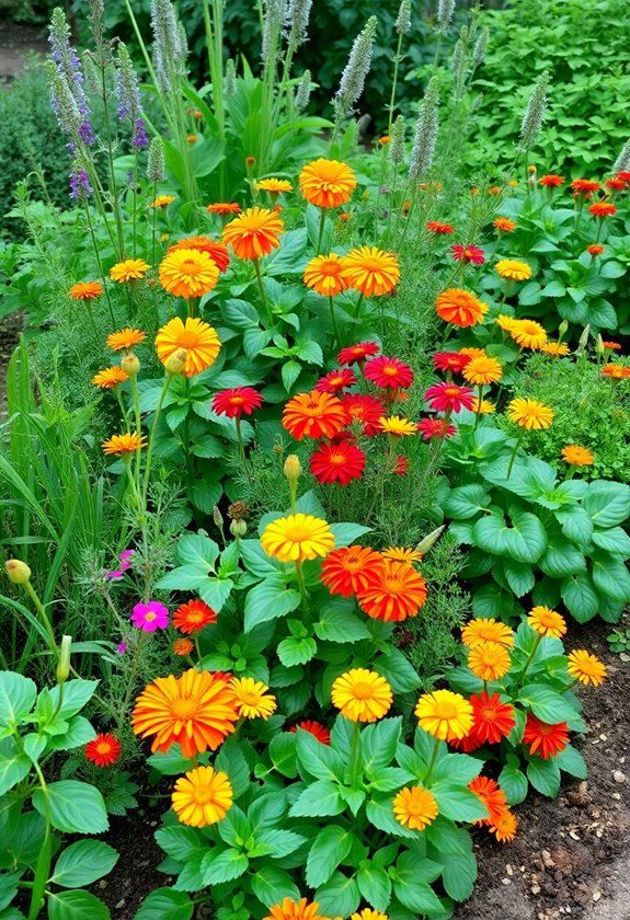 vibrant garden plant pairings