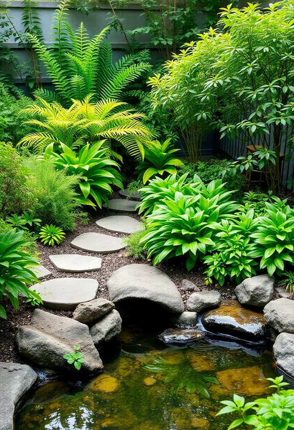 vibrant greenery enhances serenity