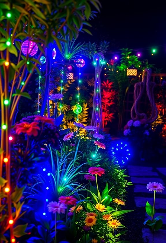 vibrant outdoor led decor