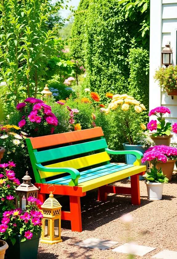 vibrant outdoor seating ideas
