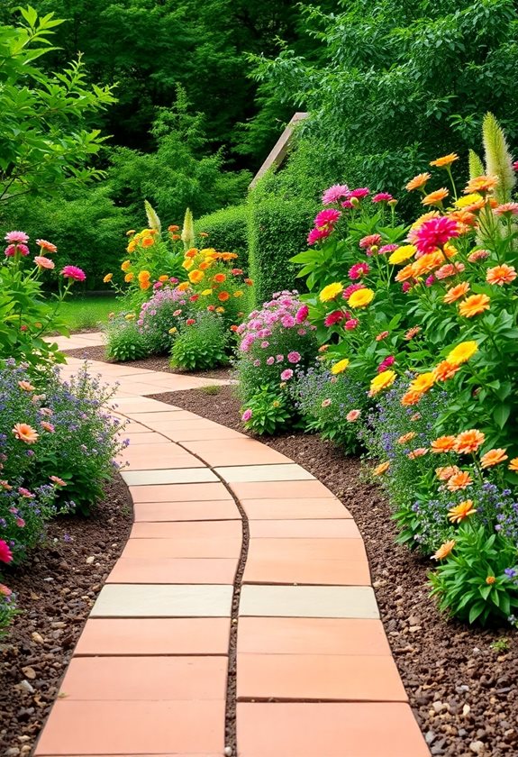 vibrant pathways with textures