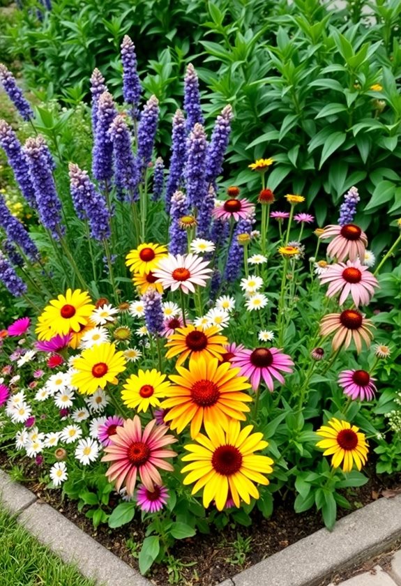 vibrant perennial garden oasis