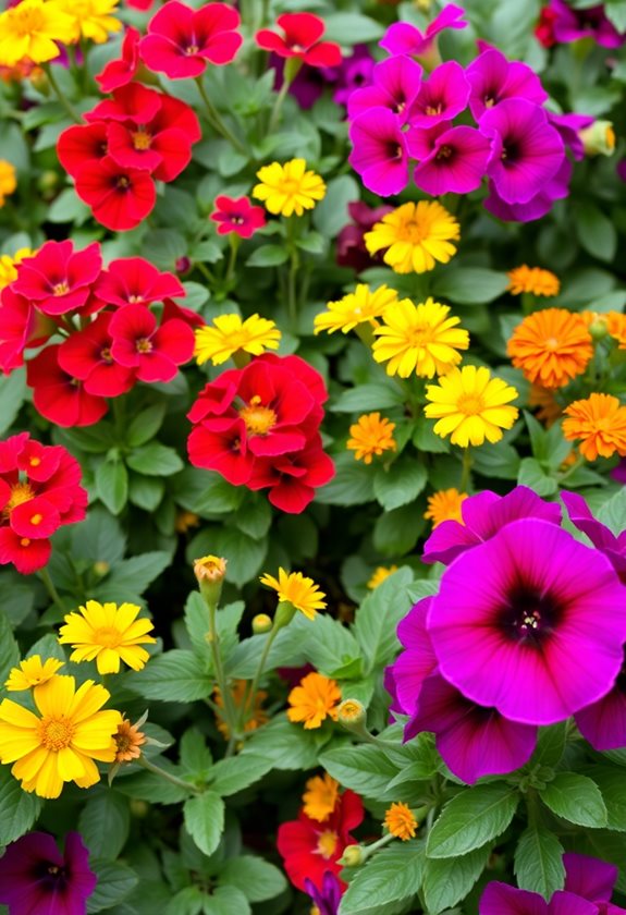 vibrant seasonal garden blooms