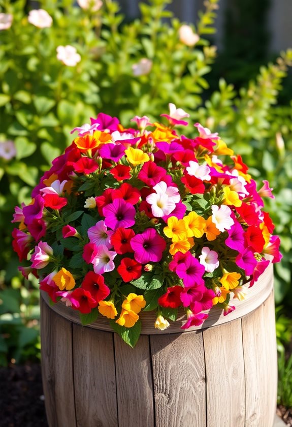 vibrant summer container flowers