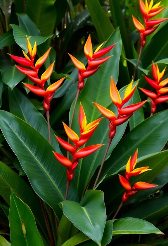vibrant tropical garden beauty