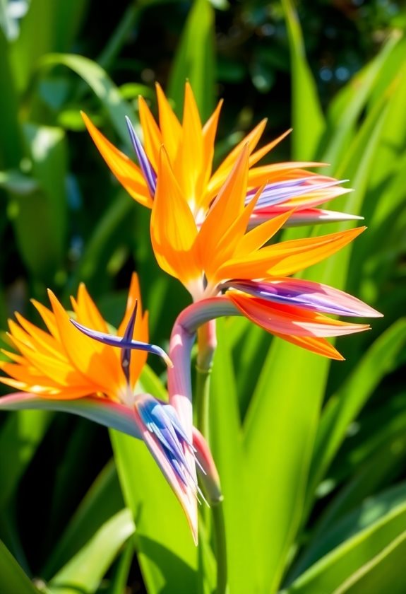 vibrant tropical garden beauty