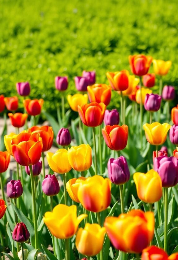 vibrant tulips for spring