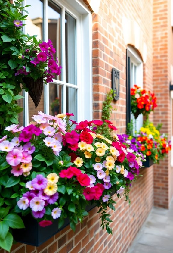 vibrant window box gardening