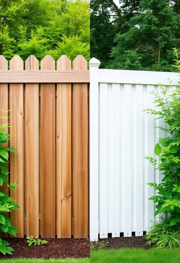vinyl versus wood fencing