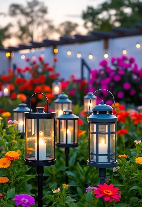 weatherproof garden lanterns shine