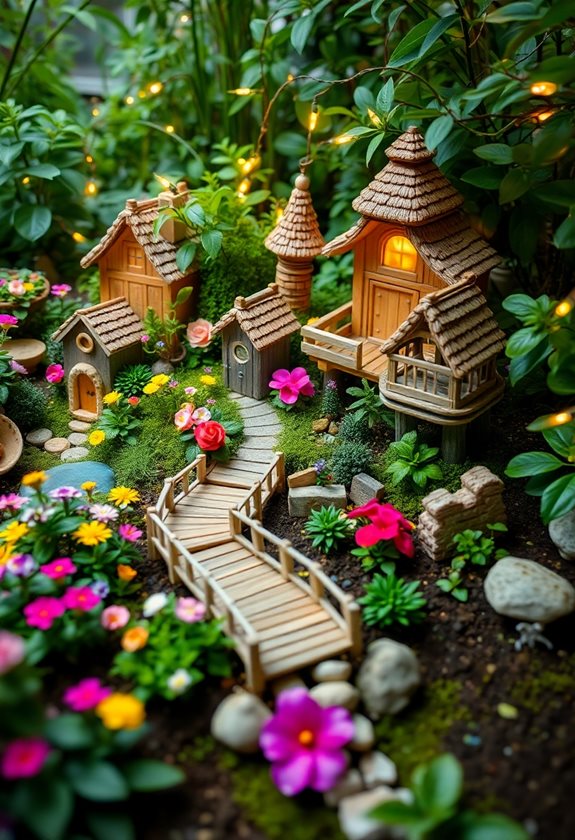 whimsical fairy garden creation