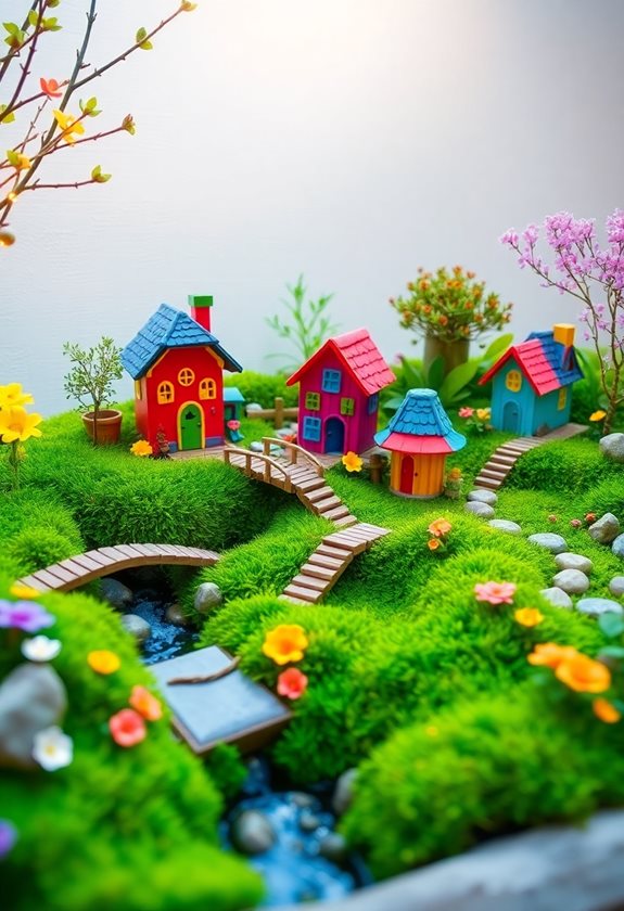 whimsical fairy garden creation