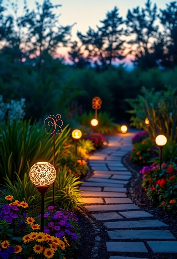 whimsical garden lighting decor