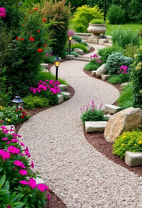 whimsical garden pathway integration
