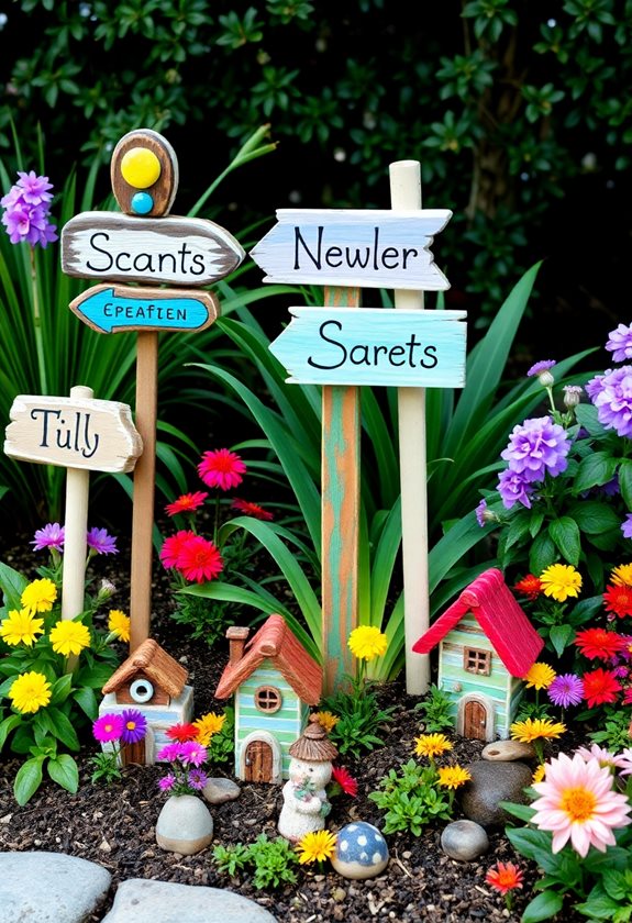 whimsical garden signs creation