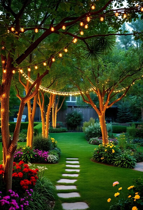 whimsical garden string lights