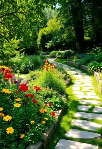 winding garden path design