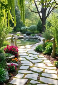 winding garden walkway designs