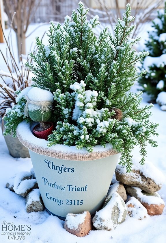 winter container garden preparation