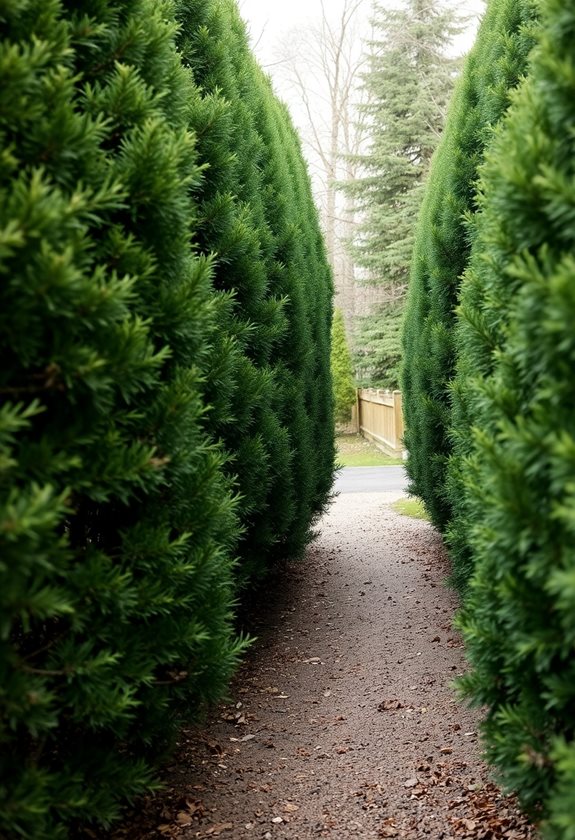 winter garden evergreen beauty
