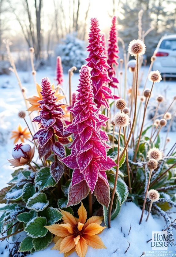 winter garden perennial beauty