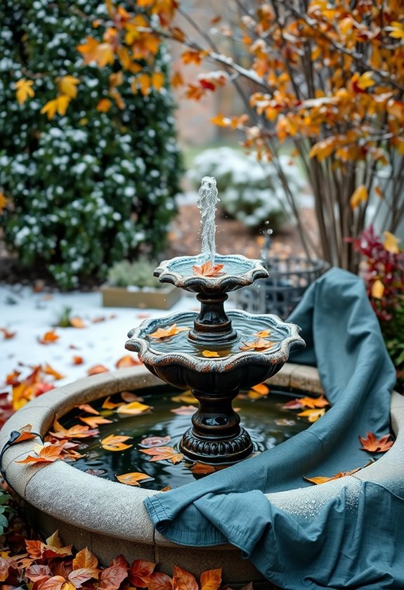 winterize your water features