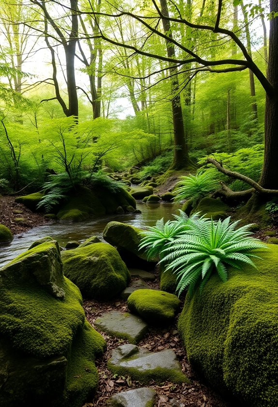 woodland fern garden retreat