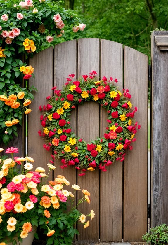 wreaths for garden appeal
