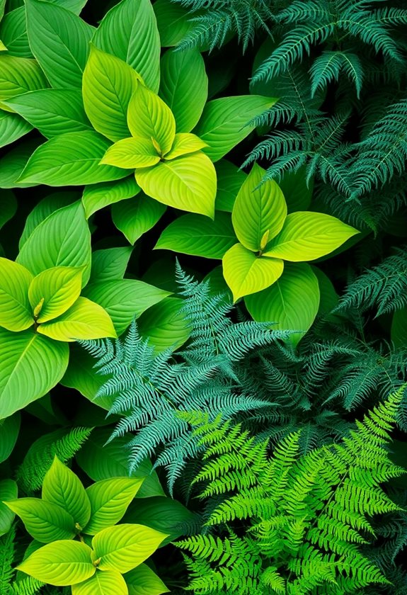 year round lush garden foliage