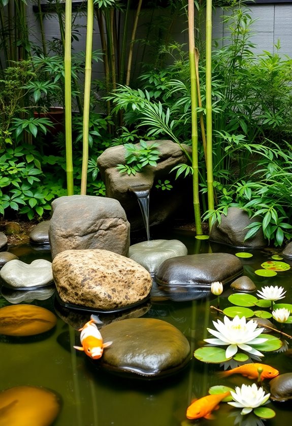 zen garden water features