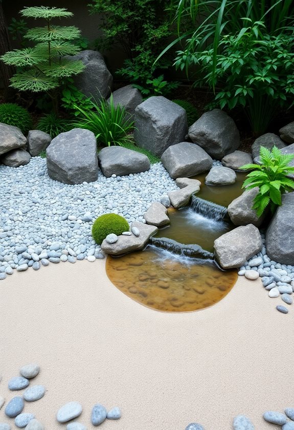 zen rock garden tranquility